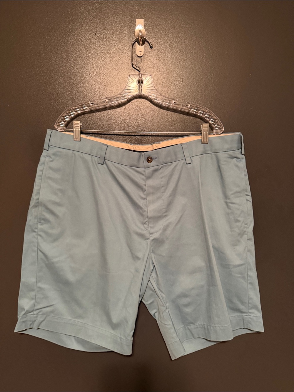 Brooks Brothers Light Blue Flat-Front Men's Shorts